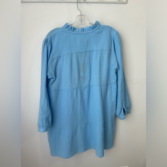 Blue Line Dress with Strings - Picture 5 of 5